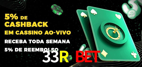 Promoções do cassino ao Vivo 33R Bet